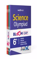 Arihant Bloom CAP Olympiad Science, Social Studies, Mathematics, English Class 6 (Set of 4 books)
