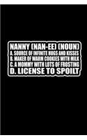 Funny Nanny Theme Notebook