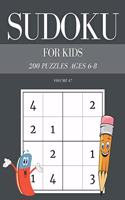 Sudoku For Kids 200 Puzzles Ages 6-8 Volume 47: 4x4 Puzzles & Solutions