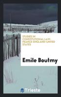 Studies in Constitutional Law