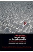 Known, the Unknown, and the Unknowable in Financial Risk Management