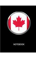 Notebook. Canada Flag Cover. Composition Notebook. College Ruled. 8.5 x 11. 120 Pages.