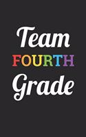 Back to School Notebook 'Team Fourth Grade' - Back To School Gift for Her and Him - 4th Grade Writing Journal