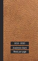 2019 - 2020 Academic diary week per page