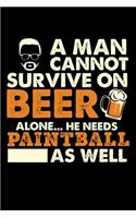 A Man Cannot Survive On Beer Alone He Needs Paintball As Well