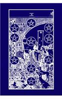 X: Ten of Pentacles Dotted Tarot Journal, Dot Grid Journal, Journaling Diary, Dotted Writing Log, Tarot Lovers Dot Grid Notebook Sheets to Write Inspir