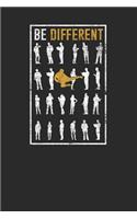 Be Different: Karate Notebook, Blank Lined (6 x 9 - 120 pages) Martial Arts Themed Notebook for Daily Journal, Diary, and Gift