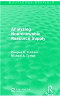 Analyzing Nonrenewable Resource Supply