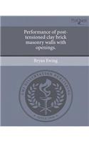 Performance of Post-Tensioned Clay Brick Masonry Walls with Openings