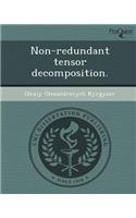 Non-Redundant Tensor Decomposition