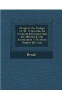 Projecto Do Codigo Civil: (Portuguese)