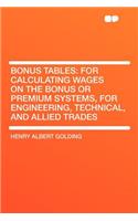 Bonus Tables