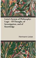 Lotze's System of Philosophy