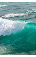 Waves in a Turquoise Sea Journal: 150 Page Lined Notebook/Diary