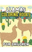 Llamas Coloring Book for Children