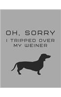 Oh, Sorry I Tripped Over My Weiner