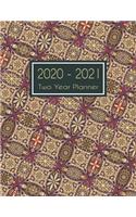 2020-2021 Two Year Planner: Amazing Mandala Two Year Planner, Two Year Calendar 2020-2021, Daily Monthly Planner 2020 Size 8.5 x 11 Inch, Business Planners, Agenda, Schedule, O