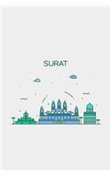 Surat Minimalist Travel Notebook [Lined] [6x9] [110 pages]