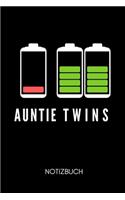 Auntie Twins Notizbuch: A5 2020 KALENDER als Geschenk für werdende Patentanten - Du wirst Tante - Geschenkidee - Weihnachtsgeschenke Schwester - Schwanger Überraschung