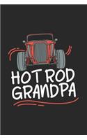 Hot Rod Grandpa: 120 Pages I 6x9 I Monthly Planner I Funny Vintage, Retro & Classique Car Gifts