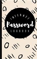 Internet Password Logbook: Password Keeper Username Protection and Log Book Organizer with Alphabet Tabs - Modern Journal with Calligraphy Hand Lettering Design for Email Addr