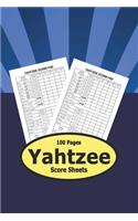 Yahtzee Score Sheets - 100 Pages
