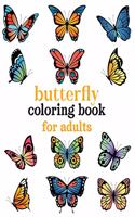 Butterfly coloring book for adults