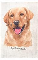Yellow Labrador Dog Portrait Notebook
