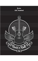 Guitar Tab Notebook - Blank Music Journal for Guitar Music Notes - Guitar Tablature Book: Large Print 8.5 x 11 " with 140 Pages