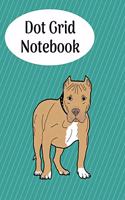 Dot Grid Notebook: Pit Bull; 100 sheets/200 pages; 8" x 10"