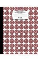 Celtic Knots Art, Wide Ruled Composition Notebook. 8x 10. 120 Pages: Celtic Knots Wide Ruled Journal Paper. Round Red Maroon Celtic Knob Pattern Cover.
