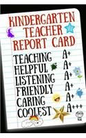 Kindergarten Teacher Report Card