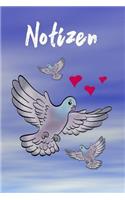 Notizen: Tauben Notizbuch- Taubenz
