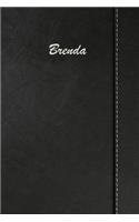 Brenda: Blank Cookbook Recipes & Notes Featuring 120 Pages 6x9 Simulated Leather Cover