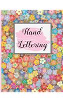 Hand Lettering: 8.5" X 11" DOT GRID LARGE SKETCHBOOK 100 Pgs. Practice and master Hand Lettering and Calligraphy. Create Beautiful designs.