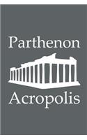 Parthenon in Acropolis - Lined Notebook with Slate Grey Cover