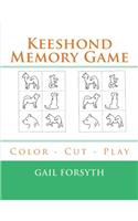Keeshond Memory Game: Color - Cut - Play