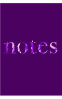 Notes: UV Purple Notebook Journal - 120-Page Lined(5 Color of the Year Collection)