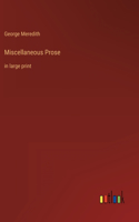 Miscellaneous Prose: in large print