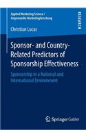 Sponsor- and Country-Related Predictors of Sponsorship Effectiveness