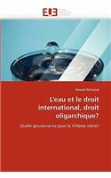 L'Eau Et Le Droit International, Droit Oligarchique?