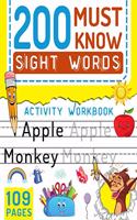 200 Must Know Sight Words Activity Workbook