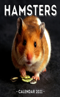Hamsters Calendar 2021: 16-Month Calendar, Cute Gift Idea For Hamster Lovers