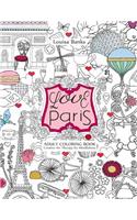 Love Paris Adult Coloring Book