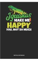 Reptile Notebook: Dotted Log Book For Lizard Owner: Iguana Journal Make Me Happy Gift