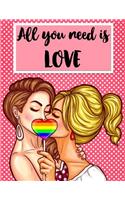 Pop Art Journal - All You Need is Love