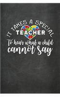 It Takes a Special Teacher to Hear What a Child Cannot Say