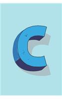Letter C Monogram Notebook