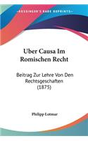 Uber Causa Im Romischen Recht