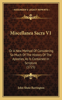 Miscellanea Sacra V1